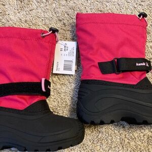 Kamik Kids Boots in Pink and Black